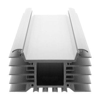 Heat sink Aluminum profile SVETOCH INDUSTRY as a component for LED luminaires for the use of wide LED modules in industrial, commercial and indoor lighting in the indoor and outdoor sector