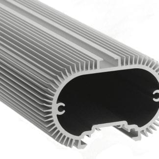 Heat sink Aluminum profile SVETOCH SOLO with guide rails for suspension and mounting