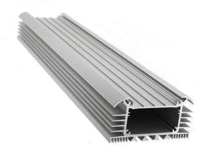 Heat sink Aluminum profile SVETOCH UNIVERS for LED lighting in industry and halls with guide rails for LED strips and fixings